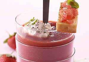 Gazpacho aus Erdbeeren