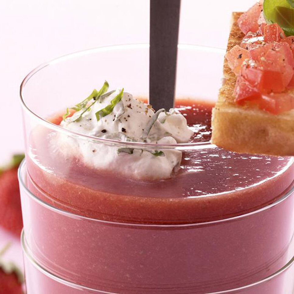 Gazpacho aus Erdbeeren