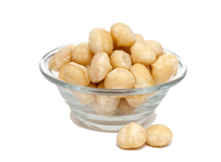 Macadamias in einer Schale