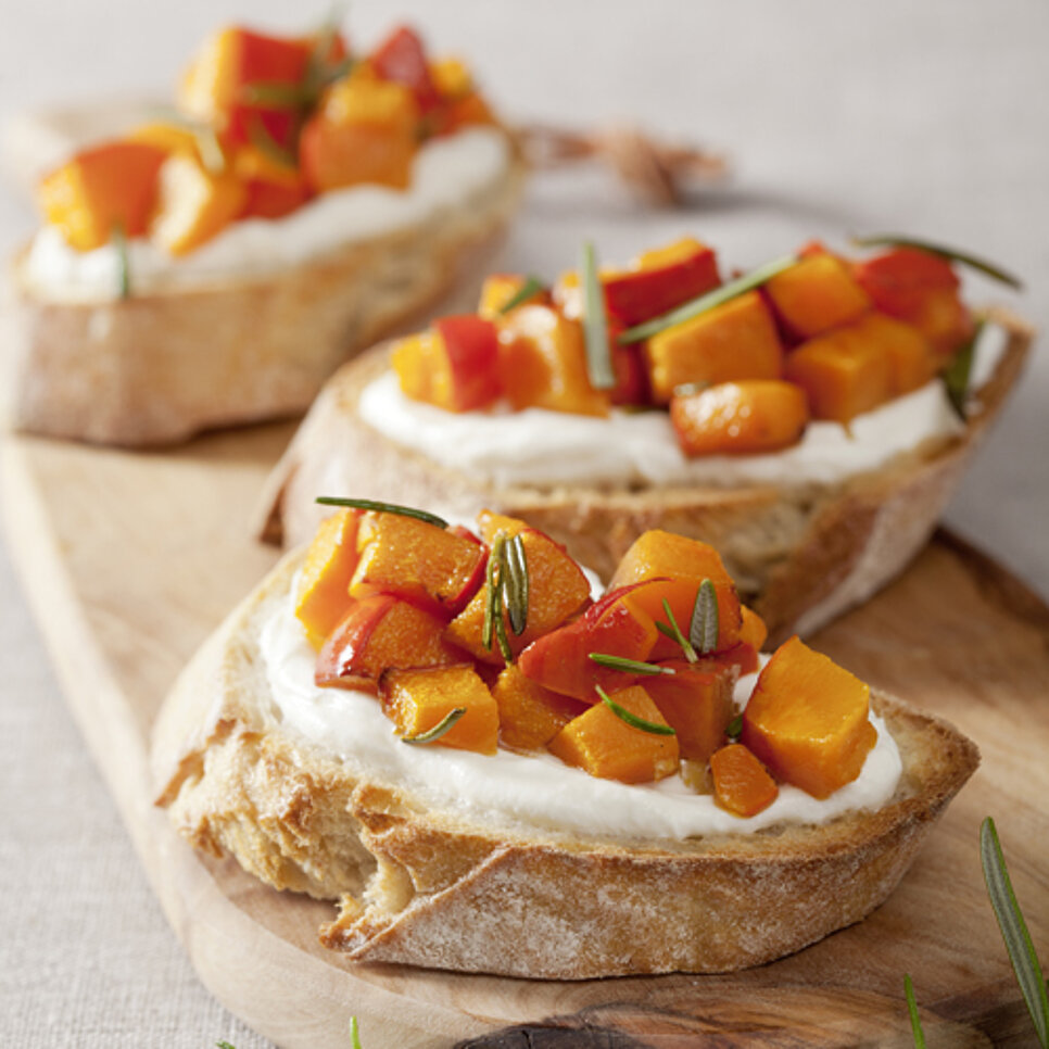 Kürbis Bruschetta