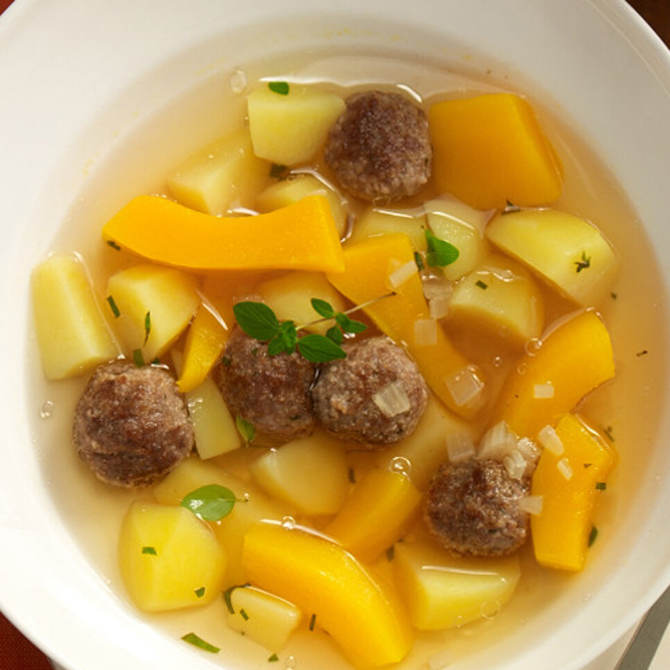 Kartoffel-Kürbis-Suppe