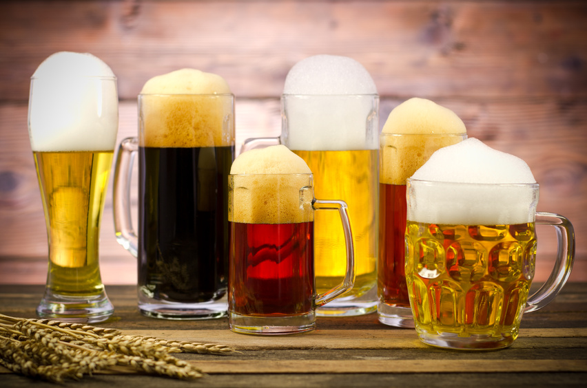 Verschiedene Biersorten
