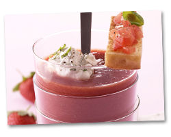 Gazpacho aus Erdbeeren