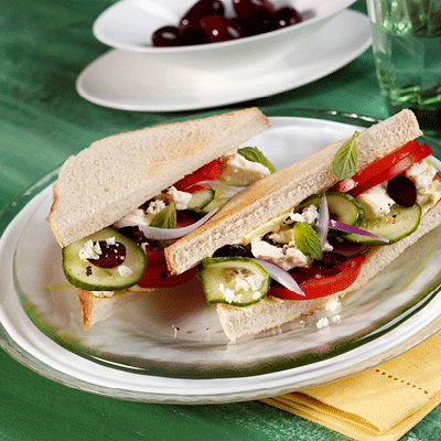 Sandwich auf griechische Art